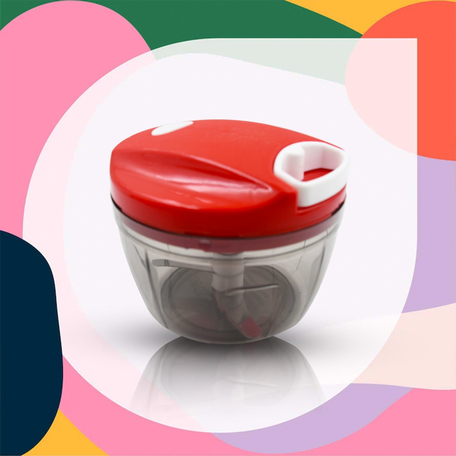 2283 Mix Color Manual Mini Small Plastic Food Chopper Handy Mini Plastic Vegetable Chopper Cutter, Onion Chopper Vegetables for Kitchen Accessories with 3 Blades (375 ml) (Mix 1 Pc) 2283 Mix Color Manual Mini Small Plastic Food Chopper Handy Mini Plastic Vegetable Chopper Cutter, Onion Chopper Vegetables for Kitchen Accessories with 3 Blades (375 ml) (Mix 1 Pc)